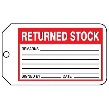 Accuform Plastic, 1-1/2 in Width, 1.56 in Height, , 25 PK MMT340CTP